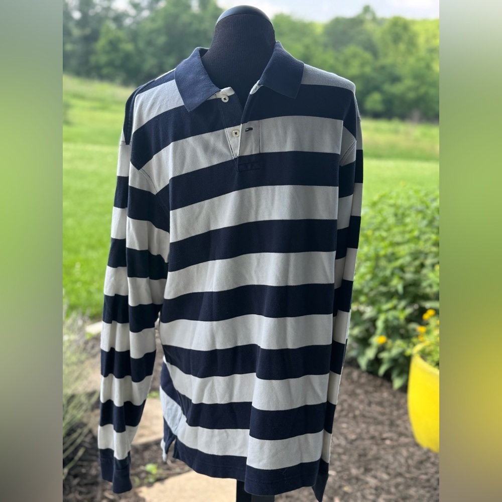 Daniel Cremieux Classic Navy and White Polo